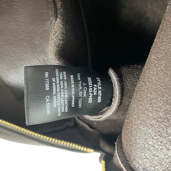 Madewel Top Handle Crossbody Bag in Soft Grain Leather Dark Brown - Picture 13 of 14